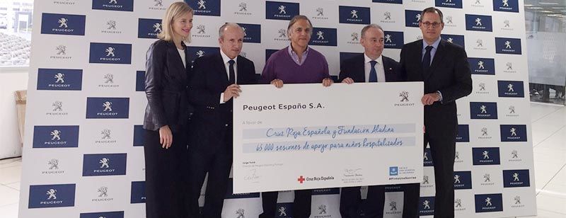 65.000 NIÑOS HOSPITALIZADOS RECIBIRÁN APOYO PSICOLÓGICO Y ANÍMICO GRACIAS A LOS CLIENTES PEUGEOT 65.000 NIÑOS HOSPITALIZADOS RECIBIRÁN APOYO PSICOLÓGICO Y ANÍMICO GRACIAS A LOS CLIENTES PEUGEOT