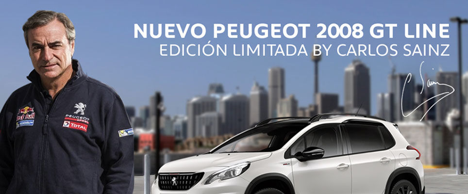 Edición Especial Peugeot 2008 GT Line by Carlos Sainz Edición Especial Peugeot 2008 GT Line by Carlos Sainz