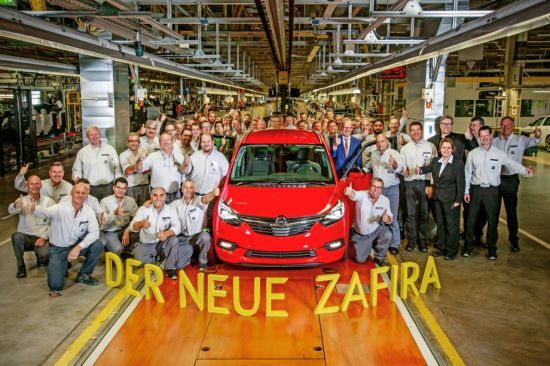 Comienza la producción del nuevo Opel Zafira en la planta de Rüsselsheim Comienza la producción del nuevo Opel Zafira en la planta de Rüsselsheim
