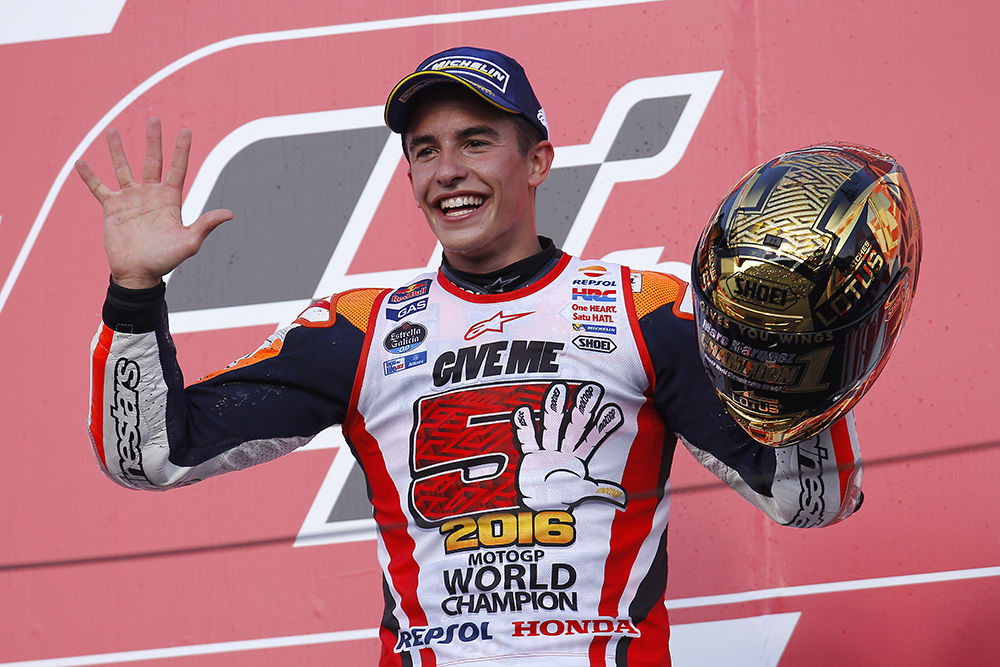 Marc Márquez ya es tricampeón del mundo de MotoGP Marc Márquez ya es tricampeón del mundo de MotoGP