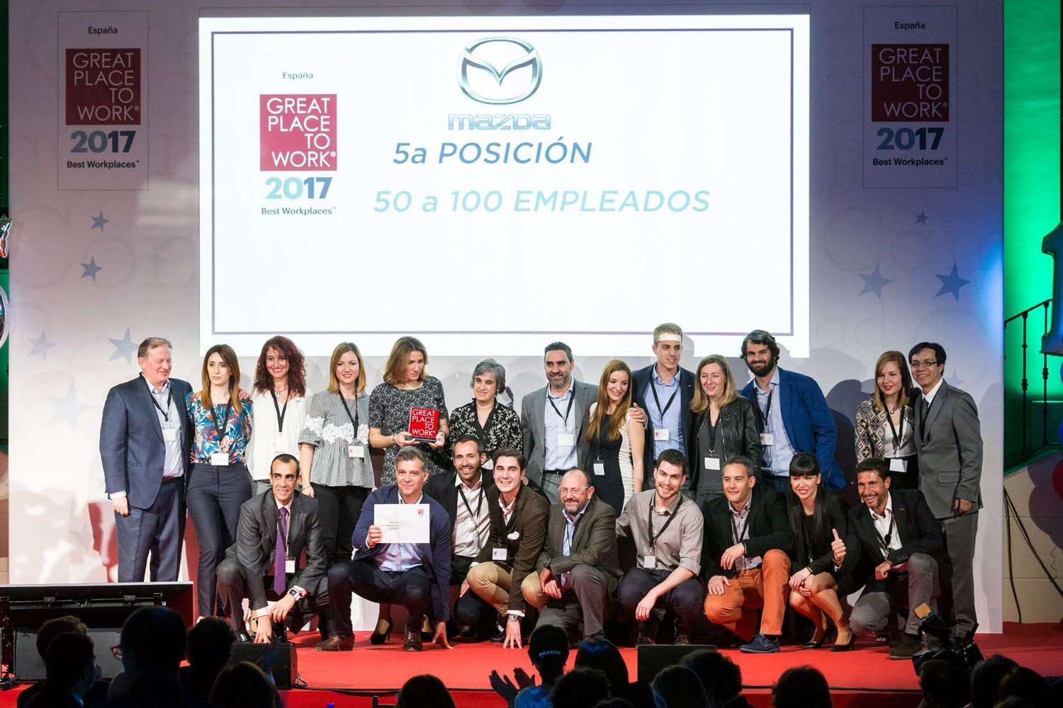 MAZDA AUTOMÓVILES ESPAÑA LOGRA EL PREMIO A LA MEJOR EMPRESA DE AUTOMOCIÓN PARA TRABAJAR MAZDA AUTOMÓVILES ESPAÑA LOGRA EL PREMIO A LA MEJOR EMPRESA DE AUTOMOCIÓN PARA TRABAJAR