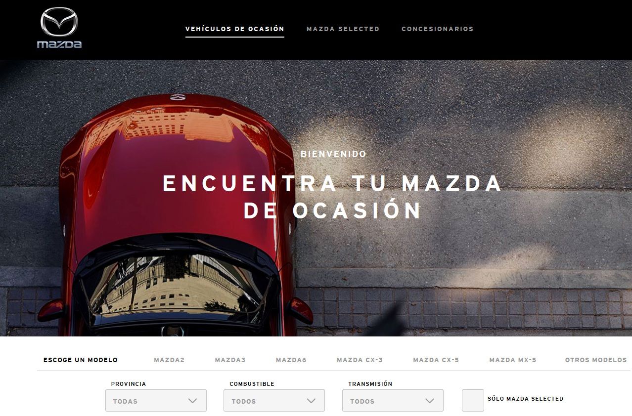MAZDA LANZA SU NUEVA WEB DE VEHÍCULOS DE OCASIÓN MAZDA LANZA SU NUEVA WEB DE VEHÍCULOS DE OCASIÓN