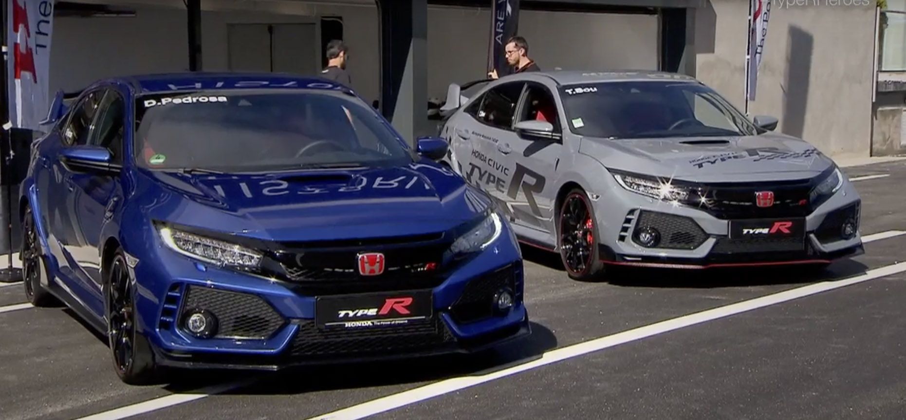 Un trío de campeones al volante del Honda Civic Type R en el Jarama Un trío de campeones al volante del Honda Civic Type R en el Jarama