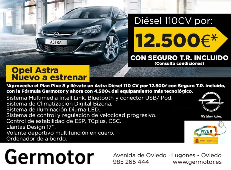 Tu Opel Astra nuevo a estrenar desde 12.500€ y Seguro a Todo Riesgo INCLUIDO!!! Tu Opel Astra nuevo a estrenar desde 12.500€ y Seguro a Todo Riesgo INCLUIDO!!!