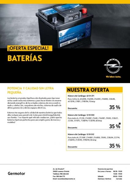 Nuestras Ofertas en Baterías son Únicas Nuestras Ofertas en Baterías son Únicas