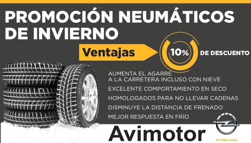 Oferta neumaticos de invieno con un 10% de decuento Oferta neumaticos de invieno con un 10% de decuento