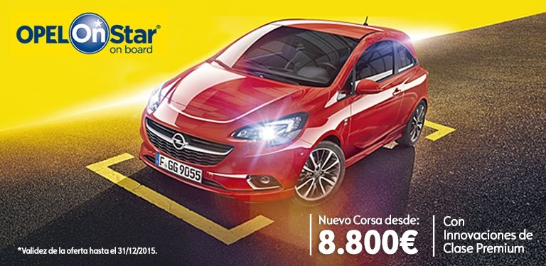 NUEVO CORSA POR 8.800€ NUEVO CORSA POR 8.800€
