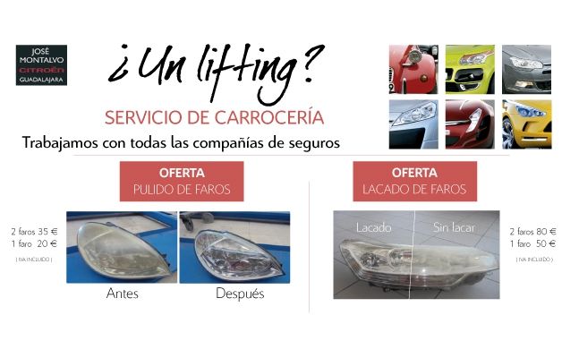 LIMPIEZA/LACADO DE FAROS LIMPIEZA/LACADO DE FAROS