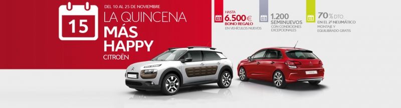 LA QUINCENA MÁS HAPPY DE CITROËN LA QUINCENA MÁS HAPPY DE CITROËN