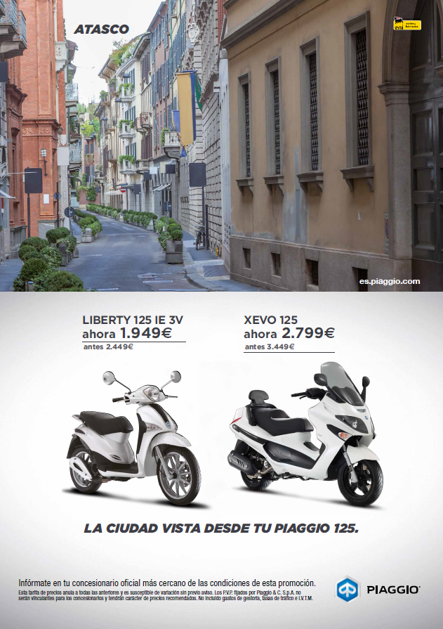 LA CIUDAD VISTA DESDE TU PIAGGIO 125 LA CIUDAD VISTA DESDE TU PIAGGIO 125