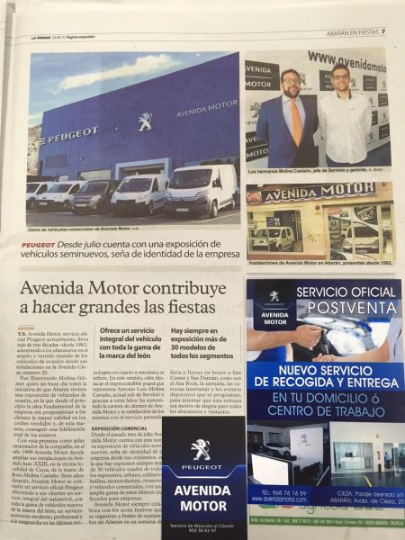 AVENIDA MOTOR CONTRIBUYE A HACER GRANDES LAS FIESTAS DE ABARAN!! AVENIDA MOTOR CONTRIBUYE A HACER GRANDES LAS FIESTAS DE ABARAN!!