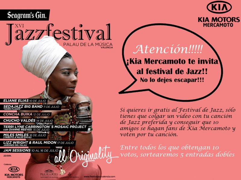KIA MERCAMOTO CON EL XVI JAZZFESTIVAL VALENCIA 2012 KIA MERCAMOTO CON EL XVI JAZZFESTIVAL VALENCIA 2012