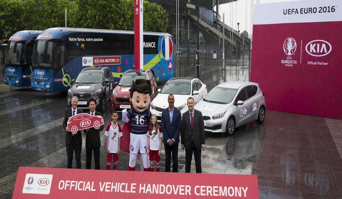 Kia proporcionará 447 vehículos para la Eurocopa 2016 Kia proporcionará 447 vehículos para la Eurocopa 2016