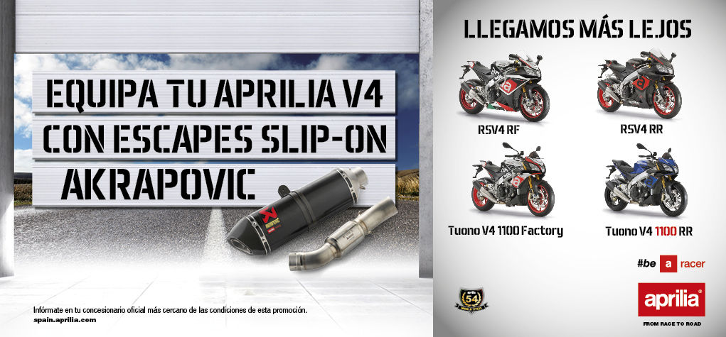 APRILIA V4 CON ESCAPES SLIP-ON AKRAPOVIC APRILIA V4 CON ESCAPES SLIP-ON AKRAPOVIC