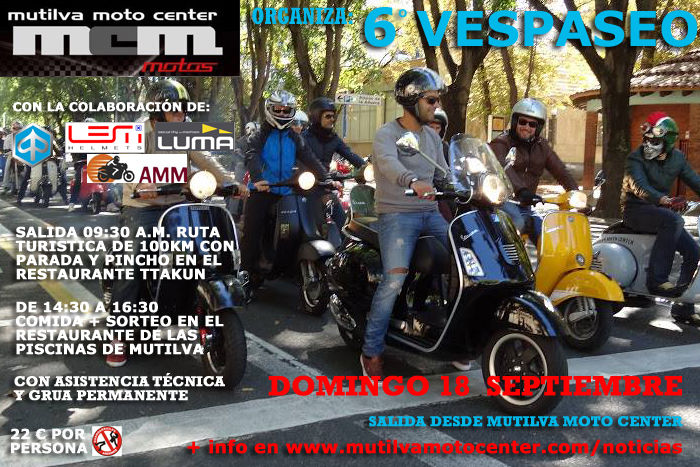 SEXTO VESPASEO EN NAVARRA ORGANIZADO POR MUTILVA MOTO CENTER SEXTO VESPASEO EN NAVARRA ORGANIZADO POR MUTILVA MOTO CENTER