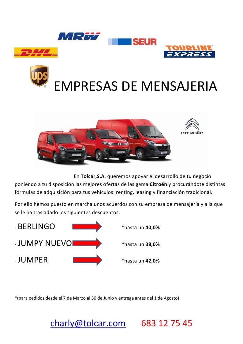 ¡OFERTAS EN VEHÍCULOS INDUSTRIALES! ¡OFERTAS EN VEHÍCULOS INDUSTRIALES!