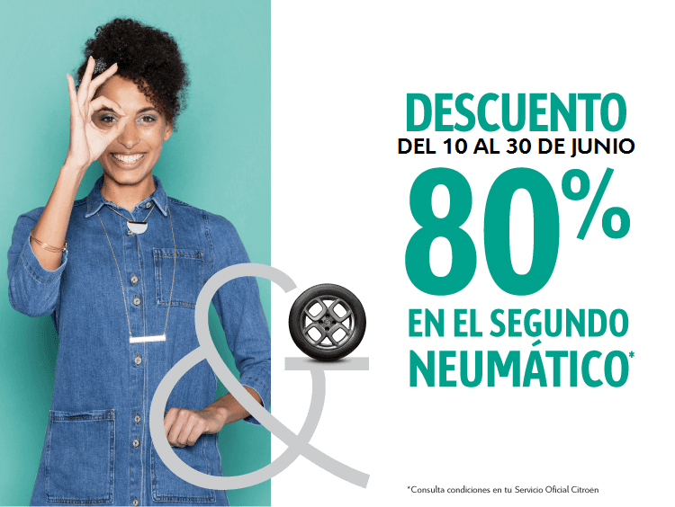 Prepárate para el verano, 80% de descuento en neumáticos Prepárate para el verano, 80% de descuento en neumáticos