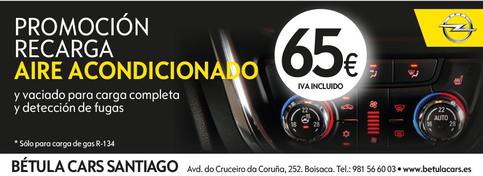 PROMOCION RECARGA AIRE ACONDICIONADO POR 65€ (SOLO GAS R-134) PROMOCION RECARGA AIRE ACONDICIONADO POR 65€ (SOLO GAS R-134)